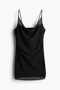 Draped Mesh Dress