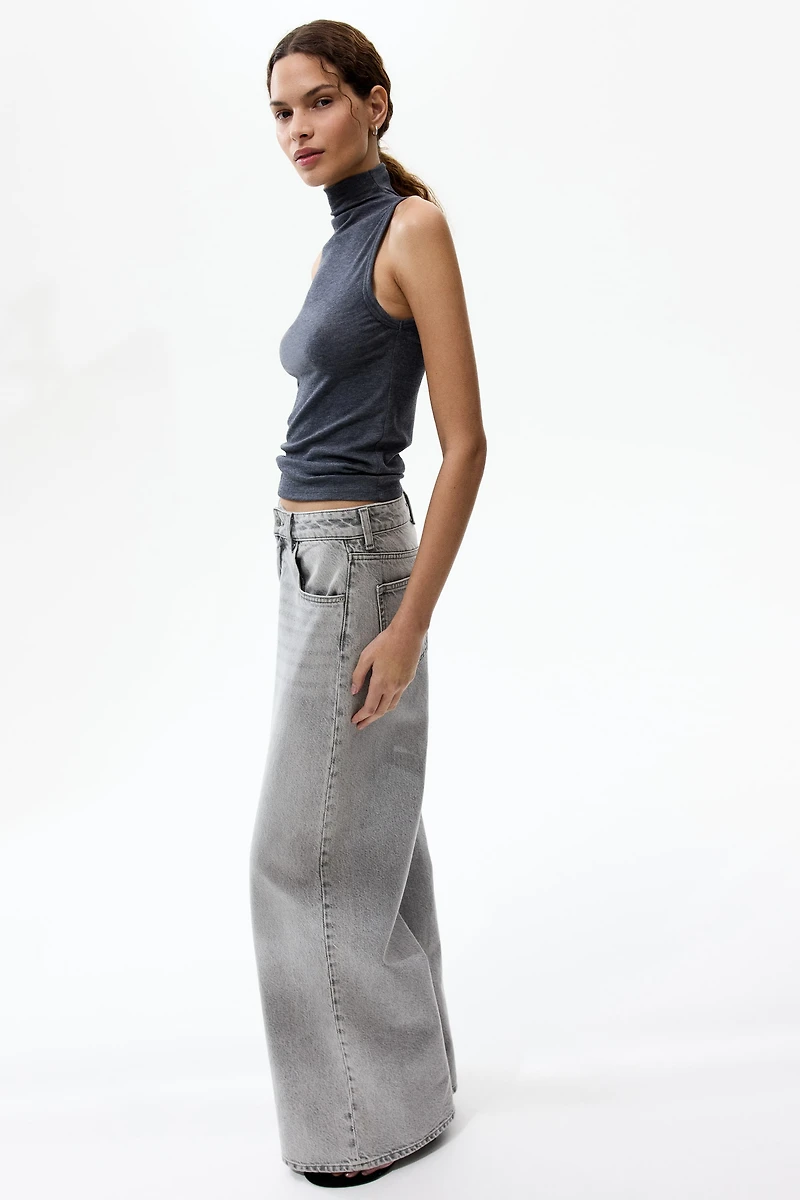 Sleeveless Mock Turtleneck Top