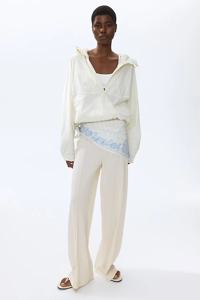 Scarf-Detail Pants
