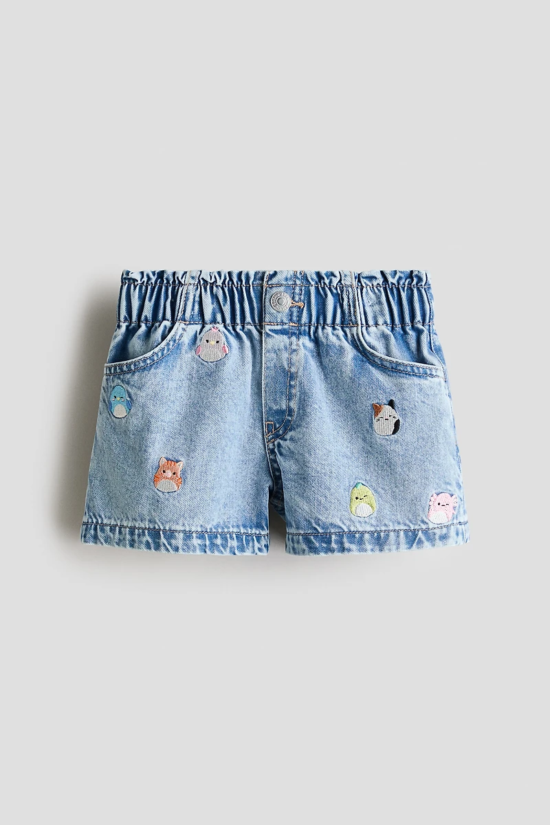 Loose Fit Denim Shorts