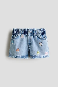 Loose Fit Denim Shorts