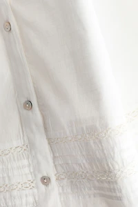 Oversized Tie-Belt Tunic Dress