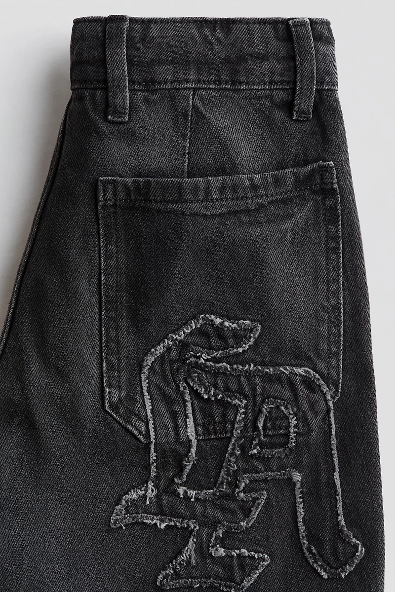 Wide-Leg Regular Jeans