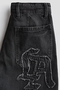 Wide-Leg Regular Jeans