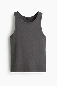 Slim-Fit Ribbed Tank Top