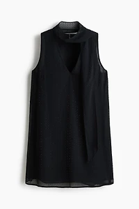 Embellished chiffon dress