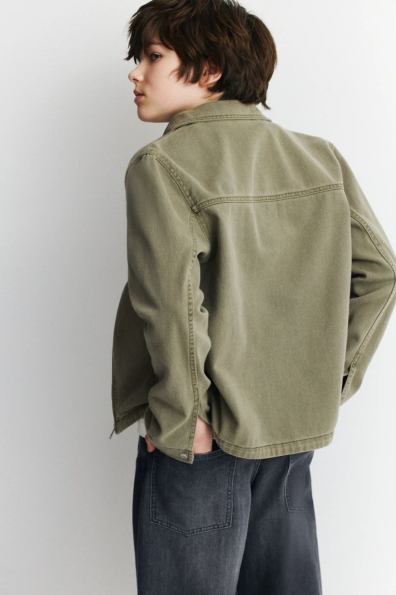 Hooded Twill Shacket