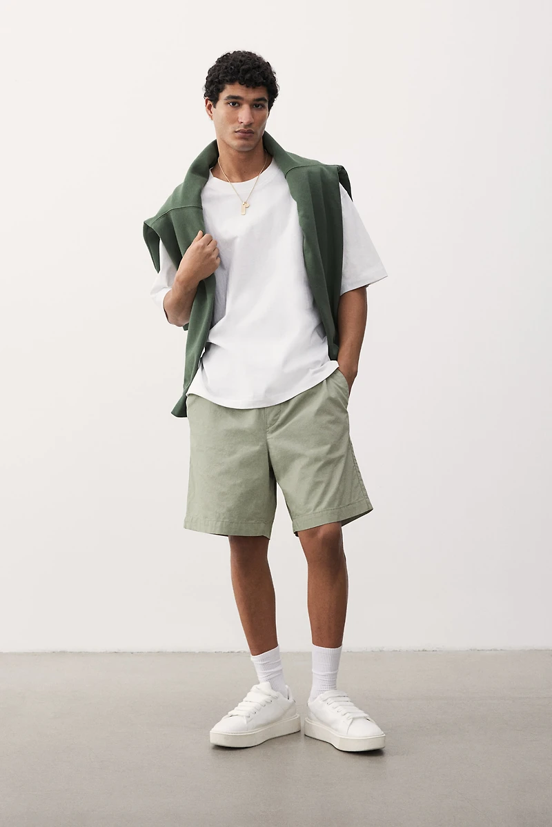 Regular-Fit Canvas Shorts