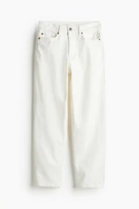 High Rise Slim Straight Ankle Jeans