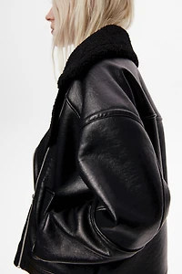 Veste double face de style motard