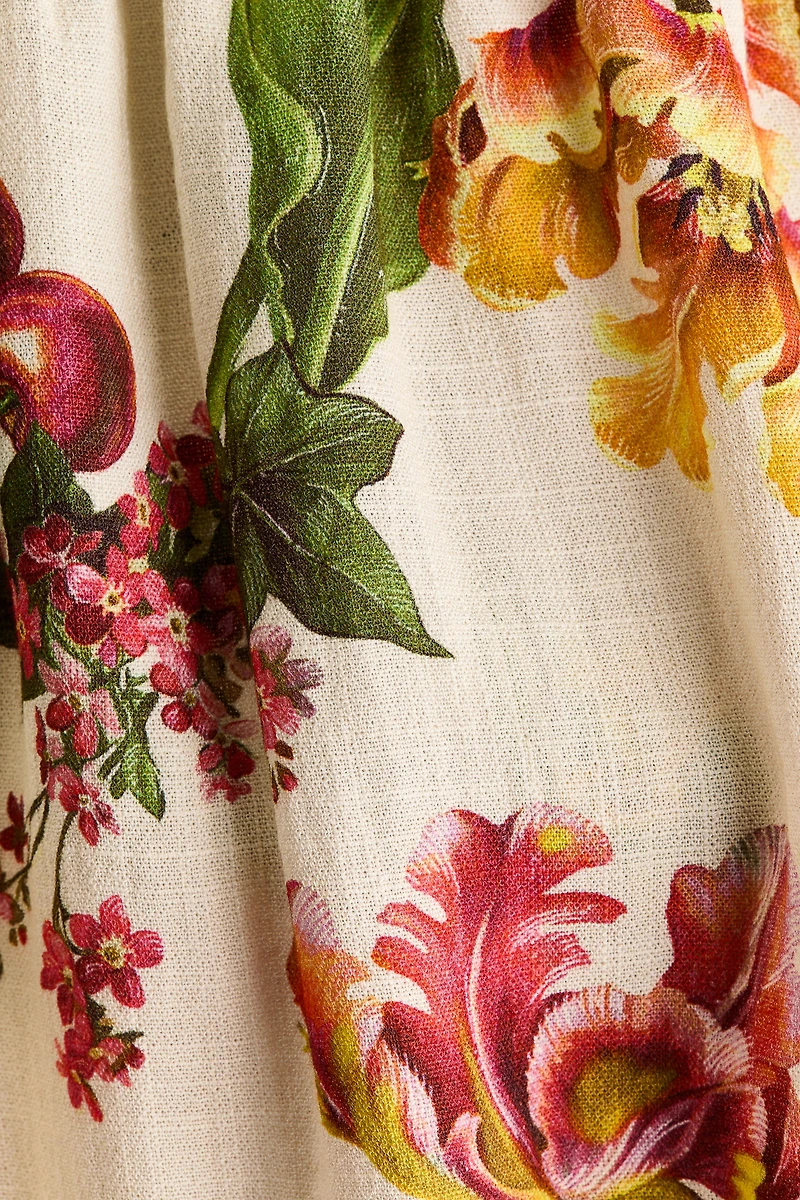 Tie-Strap Viscose-Blend Dress