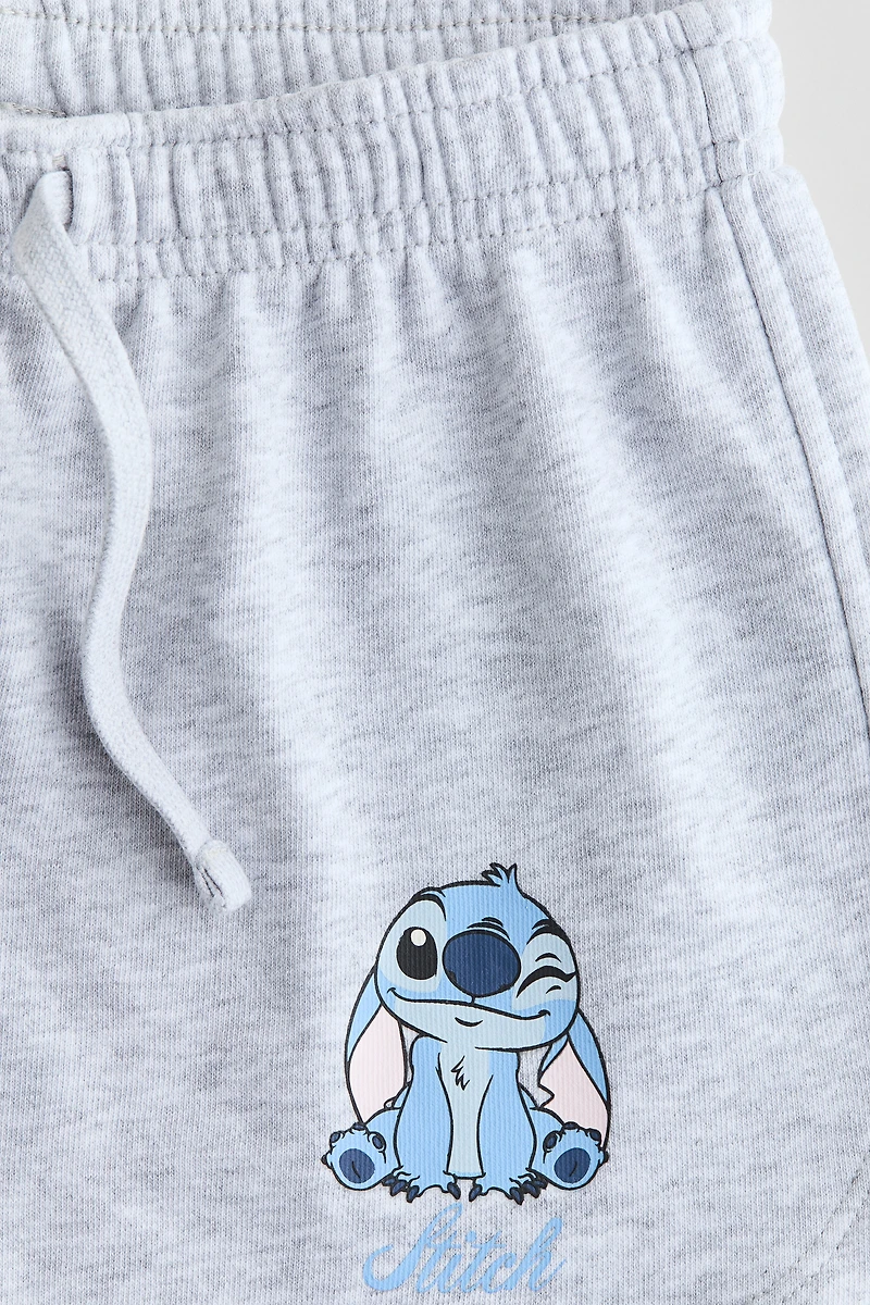 Sweatshorts with Printed Motif