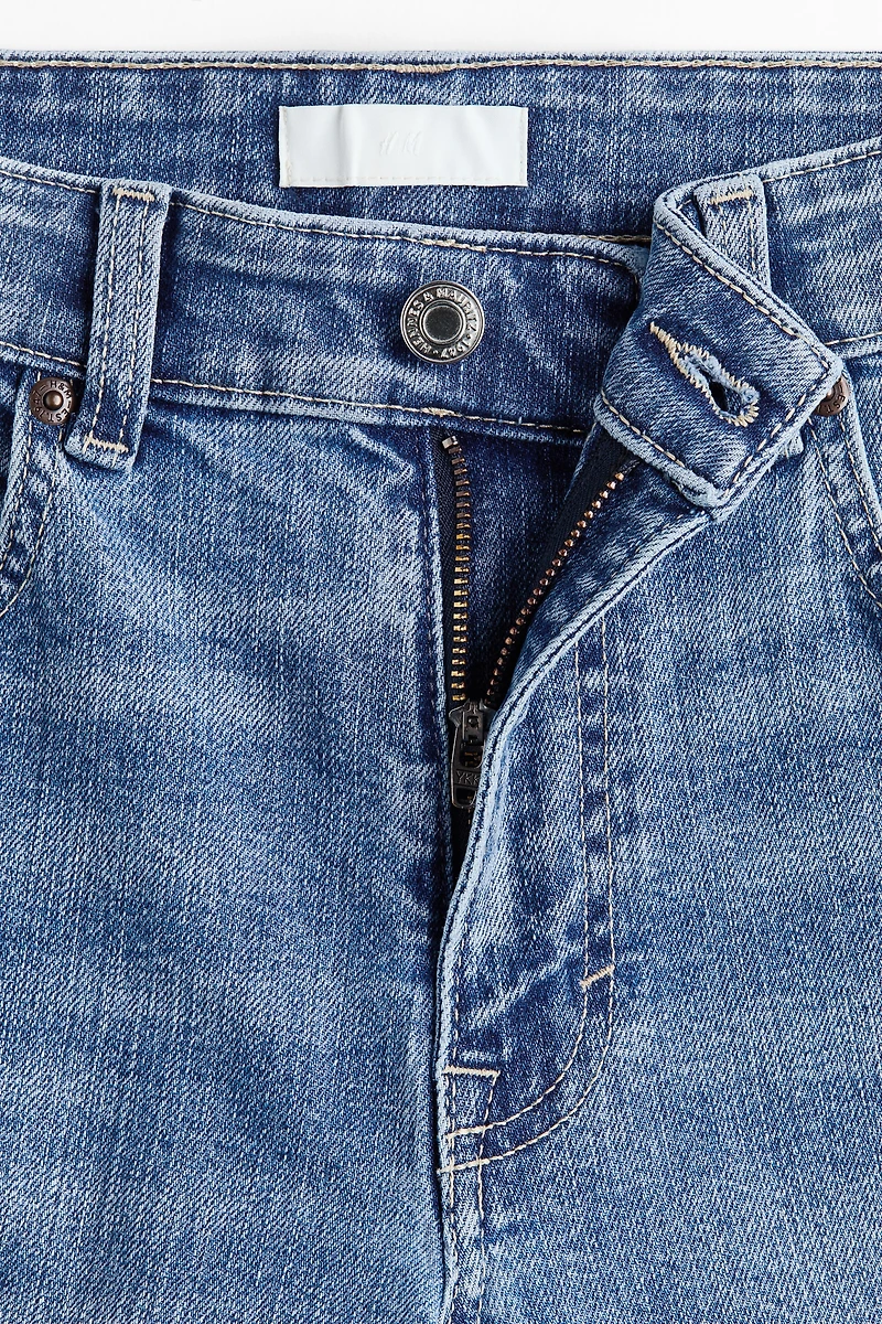 Flared Regular Waist Ankle Jeans