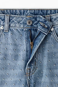 Wide High Studded Jeans