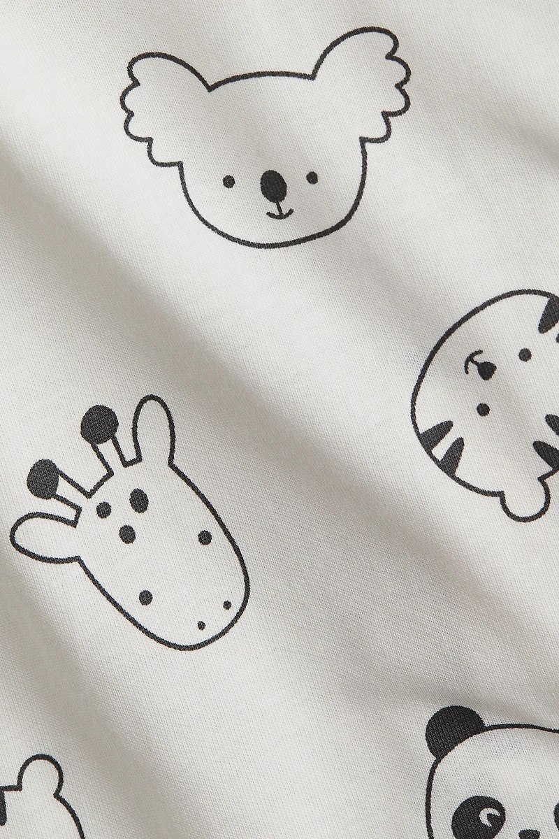 Patterned Pajama Jumpsuit