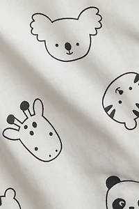 Patterned Pajama Jumpsuit