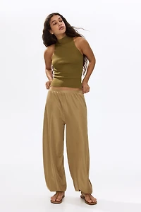 Haut en tricot côtelé avec col cheminée