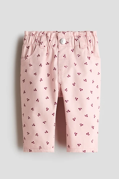 Pantalon en sergé imprimé