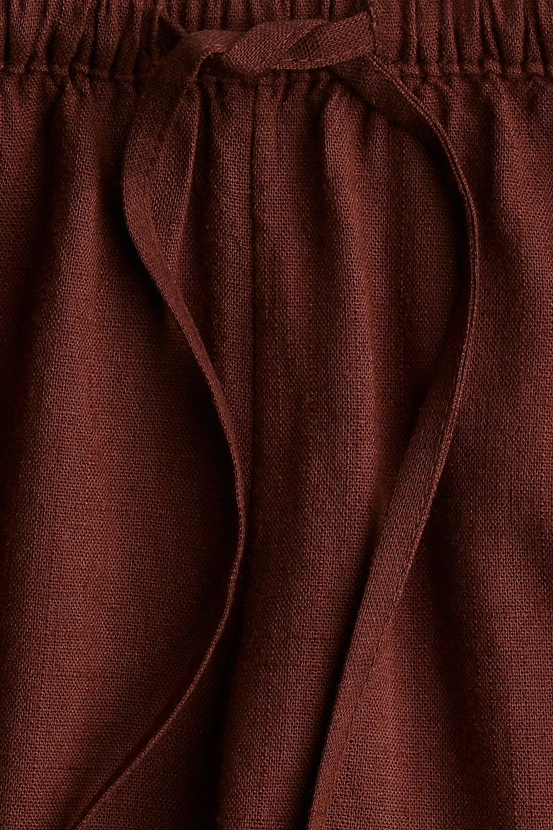 Straight-Leg Drawstring Pants