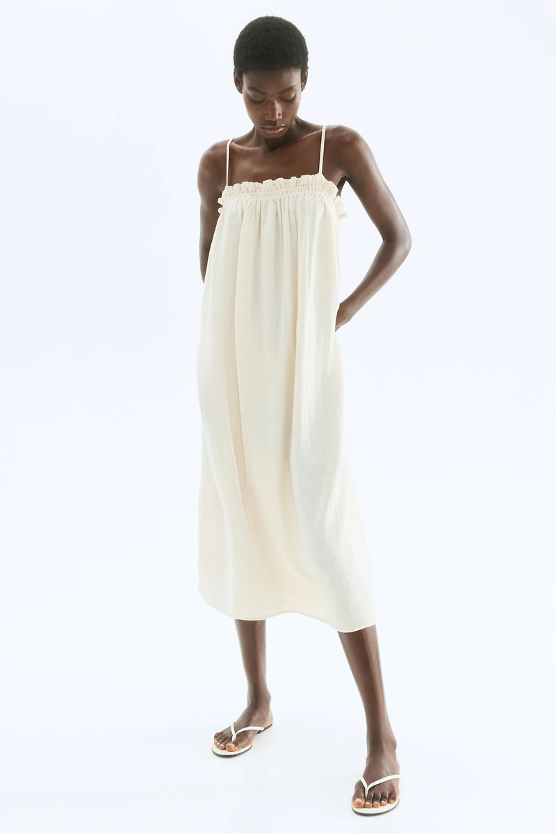 Strappy Muslin Dress