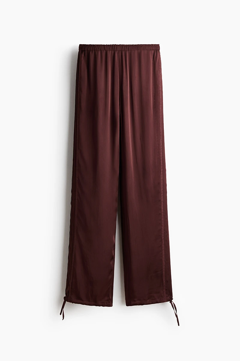 Pantalon en satin de viscose