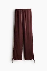 Pantalon en satin de viscose