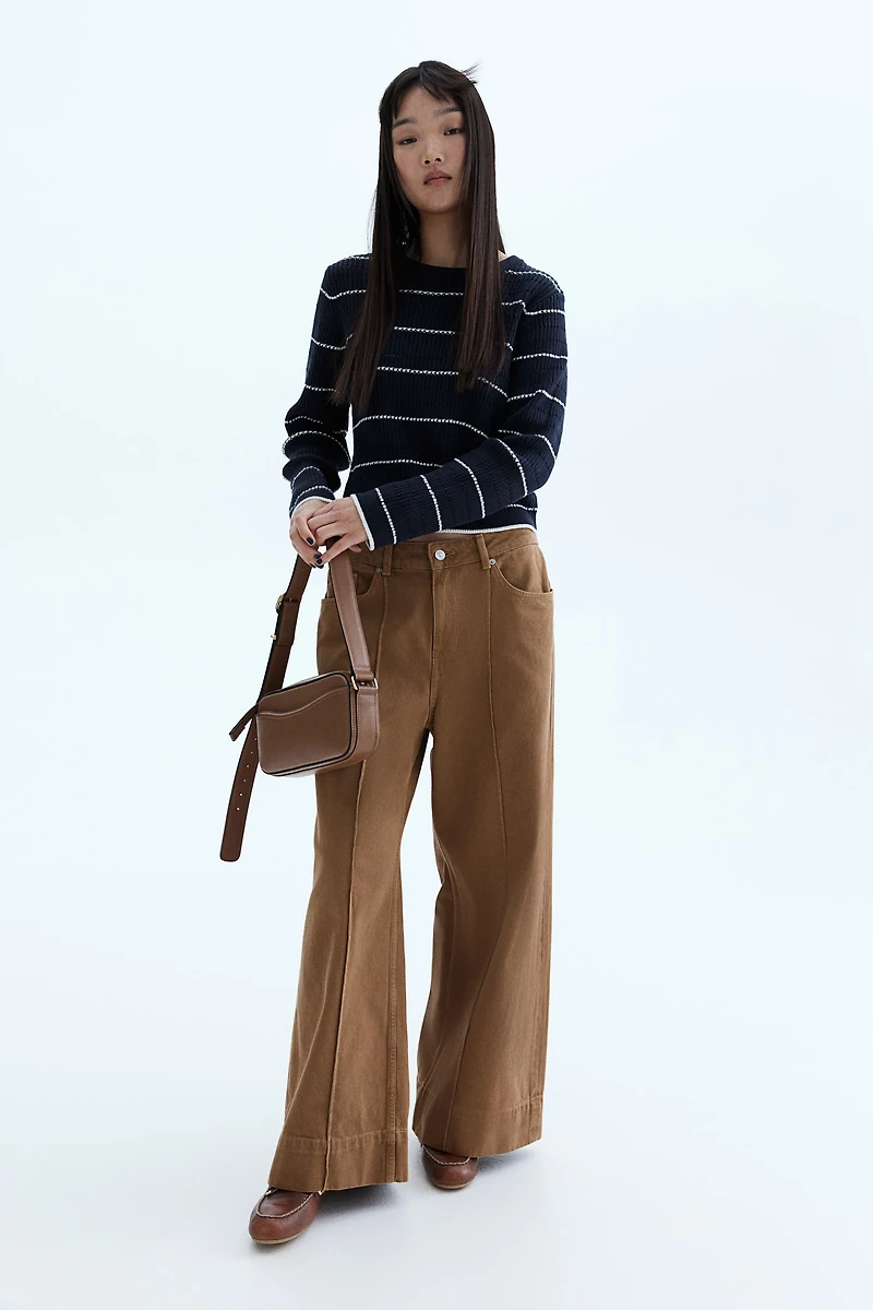 Hole-Knit Sweater