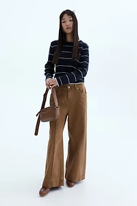 Hole-Knit Sweater