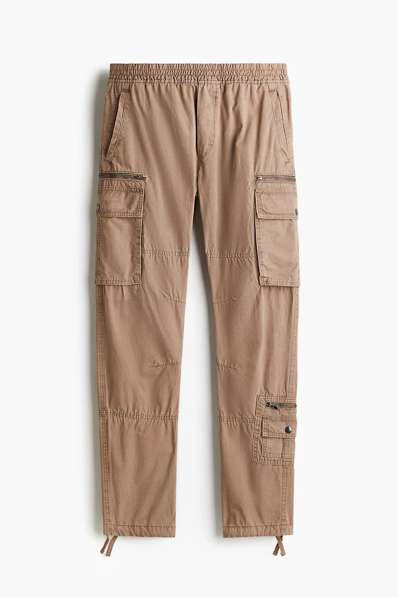 Regular Fit Twill Cargo Pants