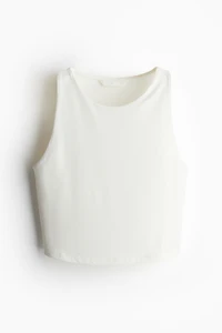 Cropped Microfiber Tank Top