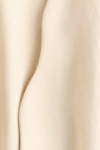 Linen-Blend Tie-Front Jacket