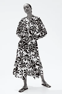 Oversized Crinkled Dress