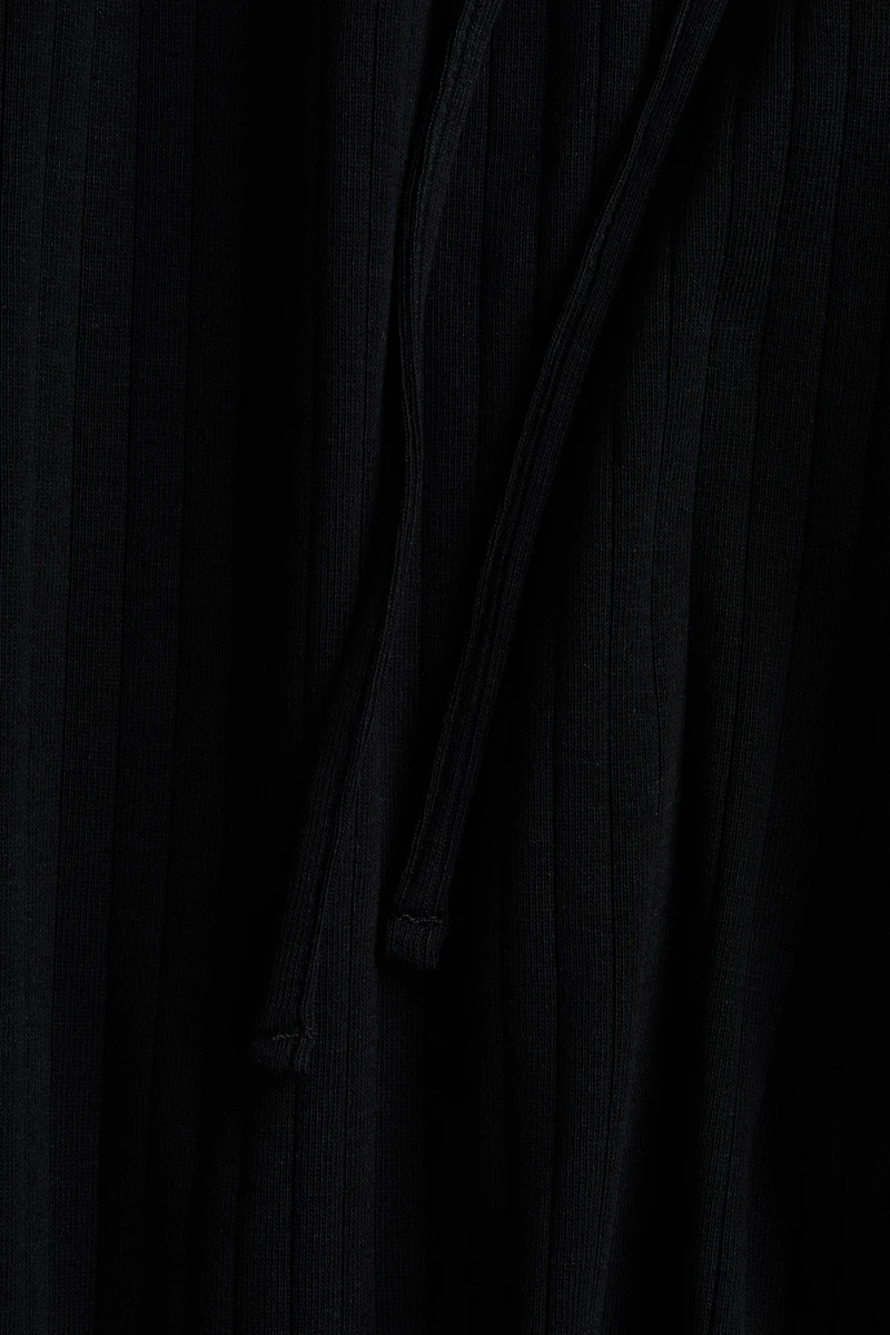 Ribbed Drawstring Pants