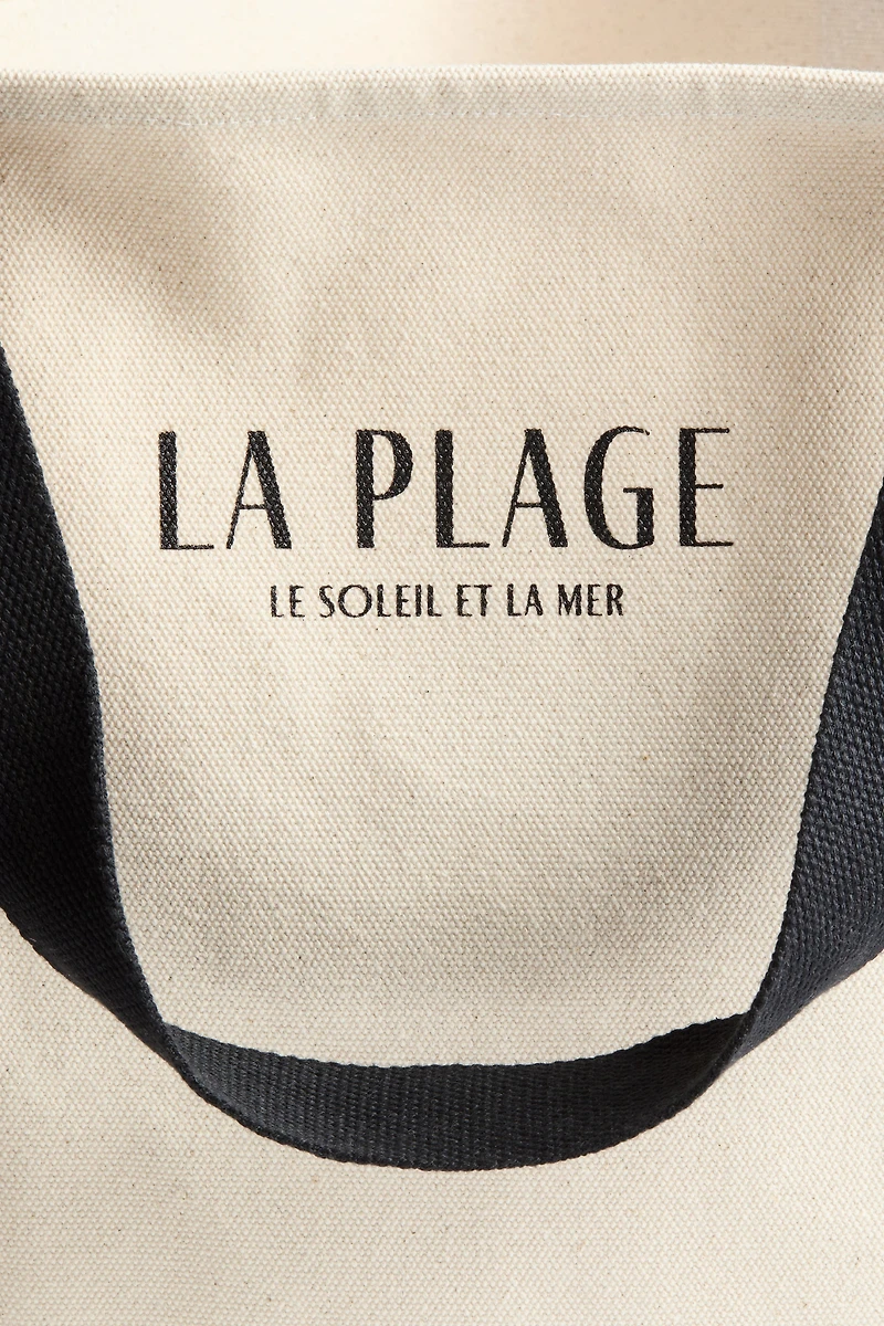 Canvas beach bag