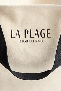 Canvas beach bag