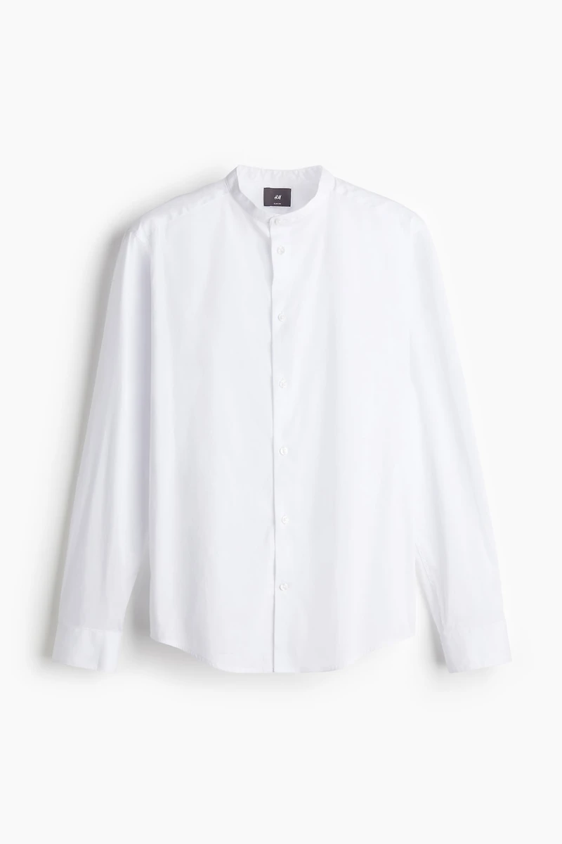 Slim Fit Grandad shirt