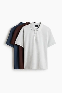 3-Pack Regular-Fit Polo Shirts