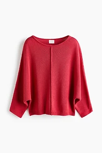 Batwing-Sleeved Sweater