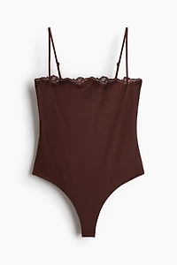 Maillot à bretelles fines avec dentelle