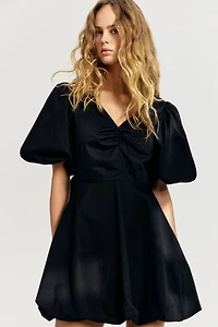 Tie-back Puffy Dress