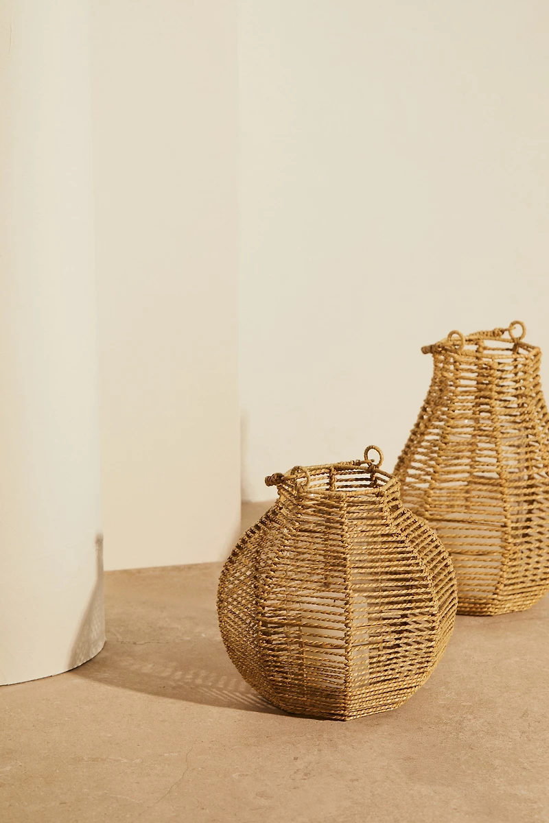 Seagrass Candle Lantern