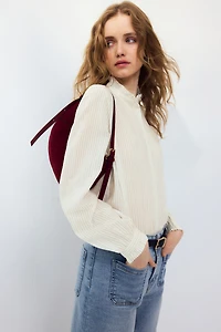 Ruffle-Collar Blouse