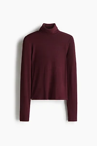 Ribbed Turtleneck Shirt