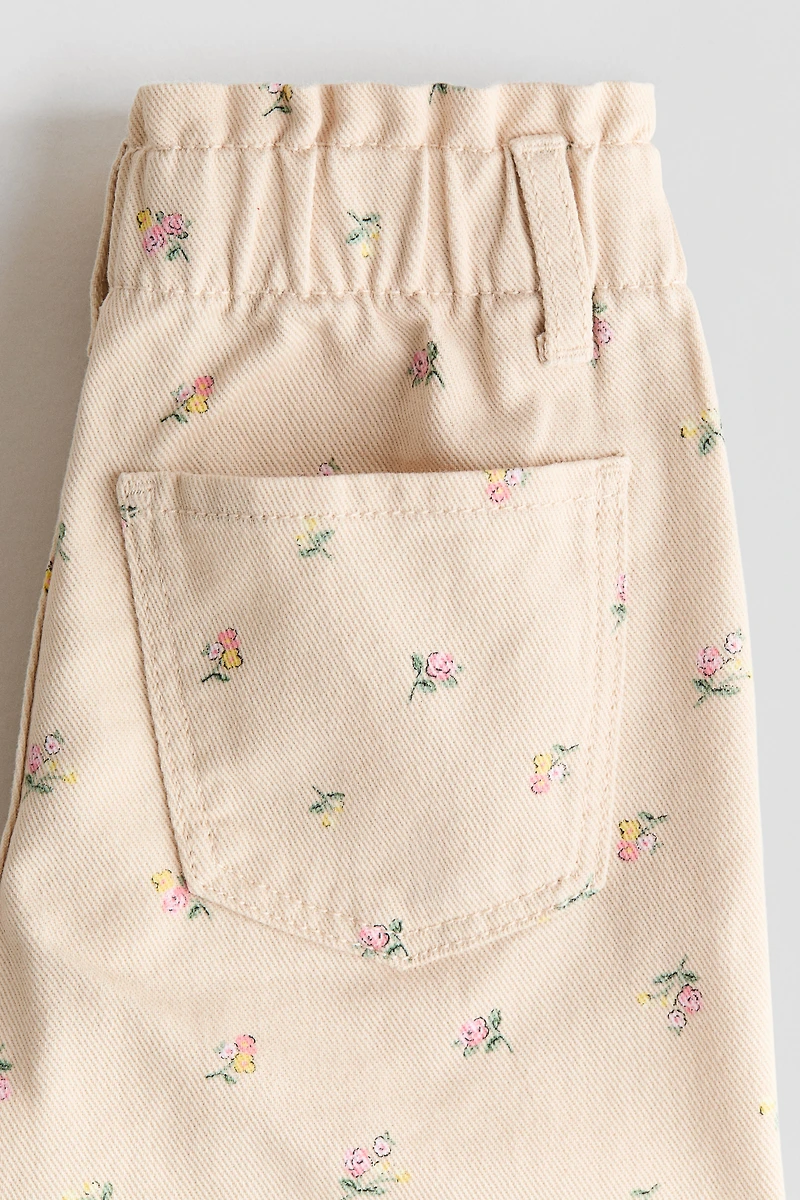 Daisy Wide Leg Paper-Bag Jeans