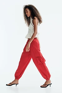 Textured Top with Crochet-Look Section