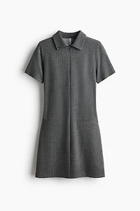 Jersey Dress with Collar