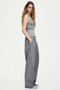 Débardeur avec perles fantaisie