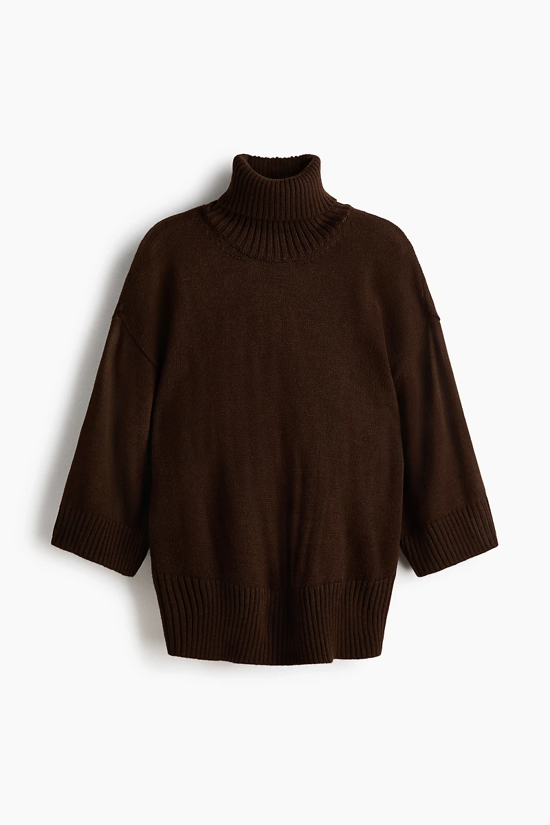 Chandail à col roulé en fin tricot doux