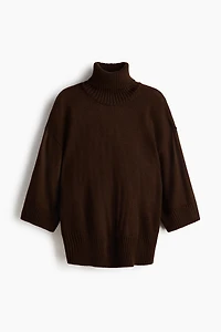 Chandail à col roulé en fin tricot doux