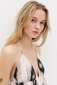 Cotton halterneck top